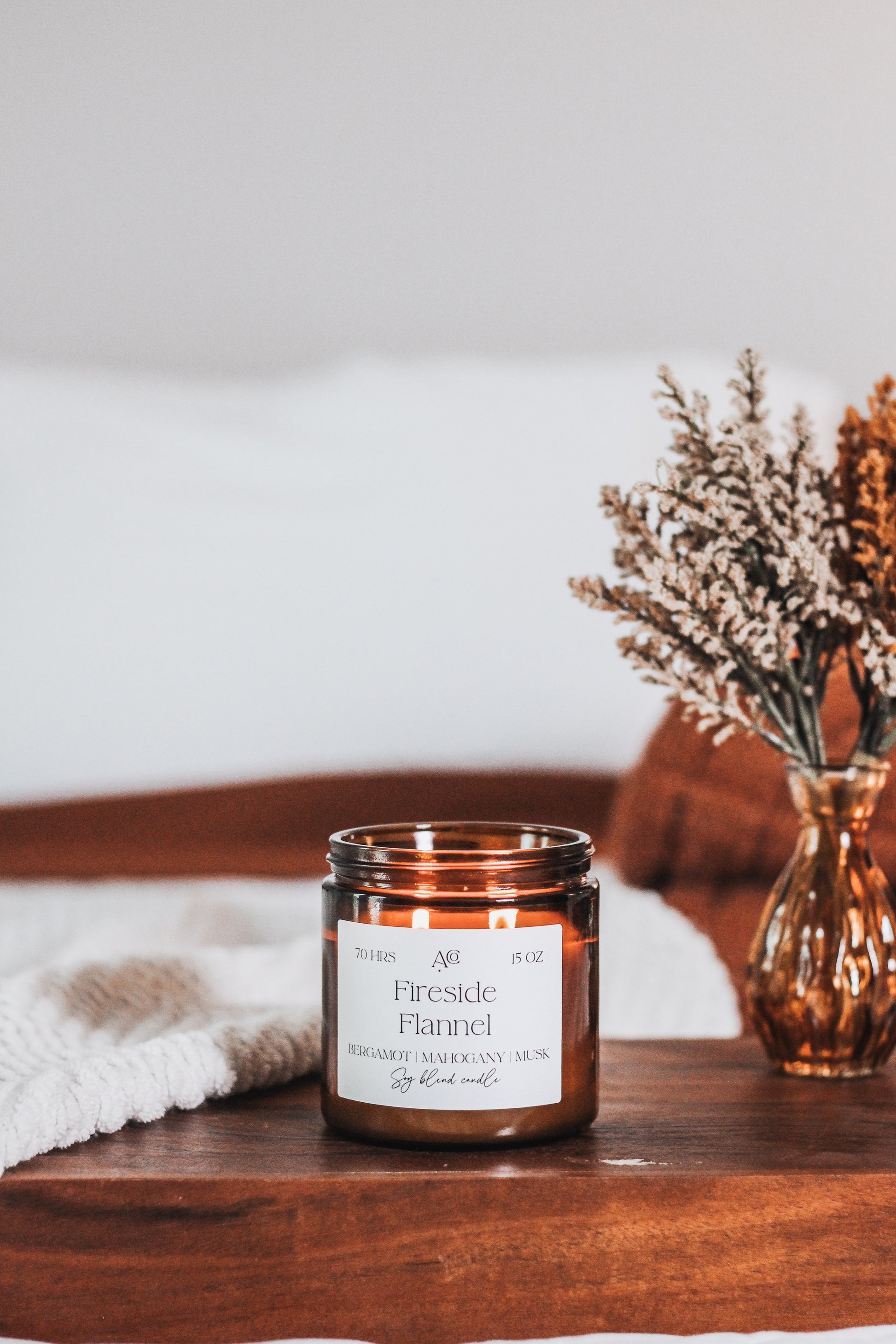 FIRESIDE FLANNEL Soy Blend Candle