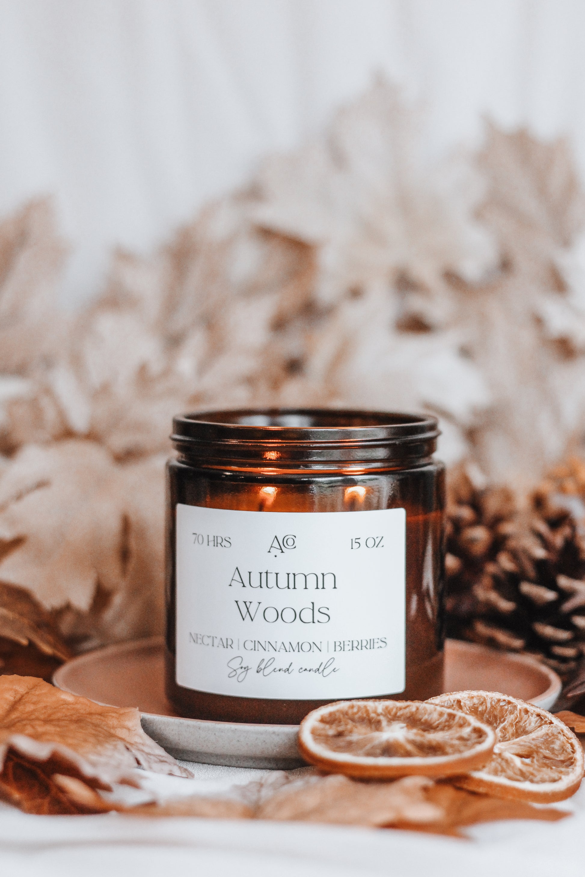 AUTUMN WOODS Soy Blend Candle