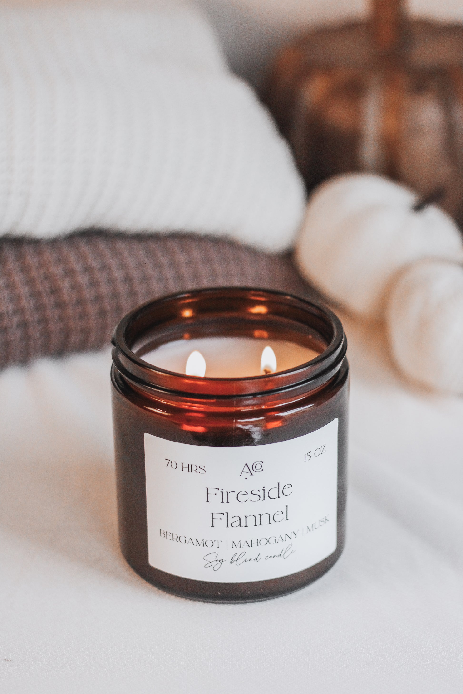 FIRESIDE FLANNEL Soy Blend Candle