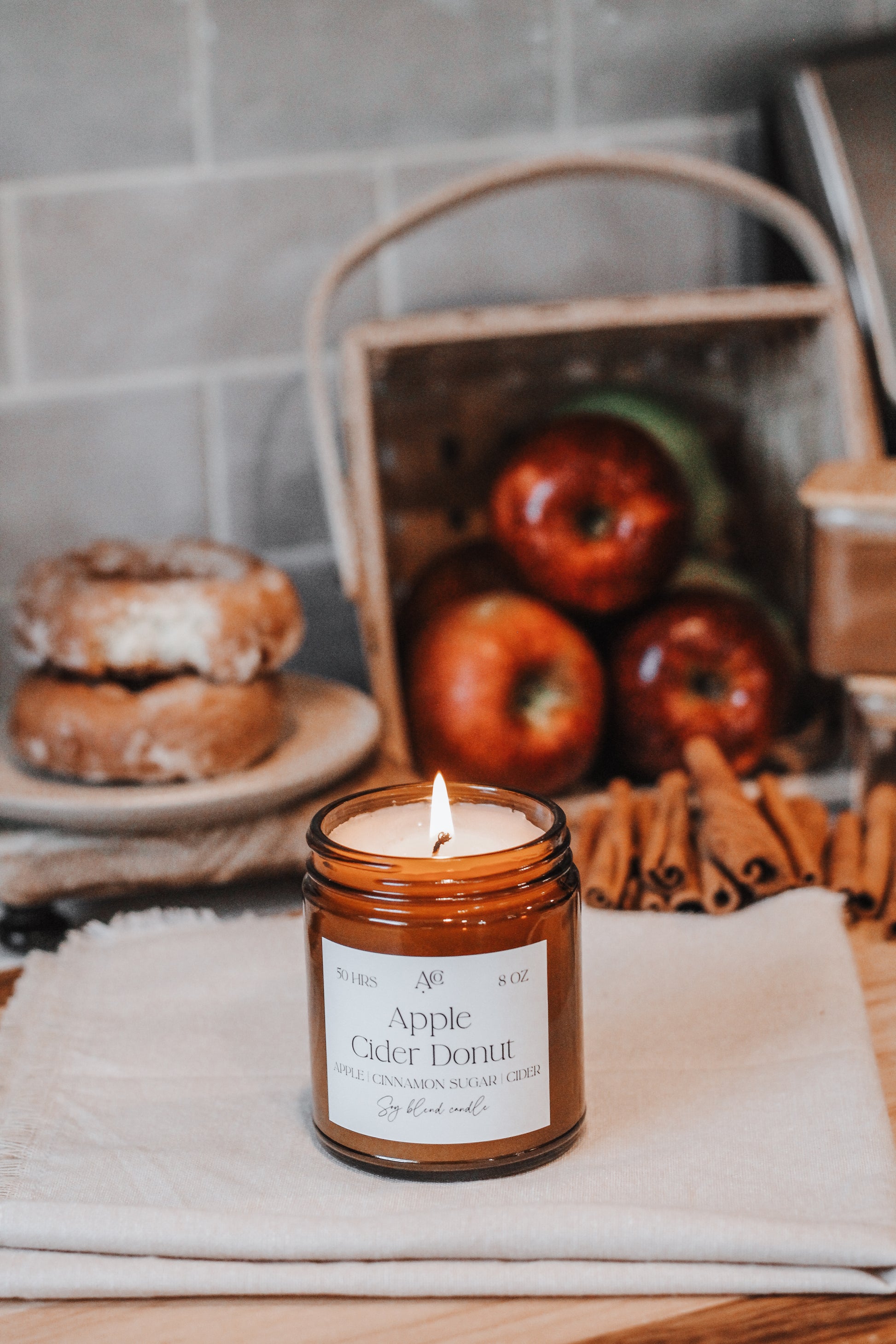 APPLE CIDER DONUT Soy Blend Candle